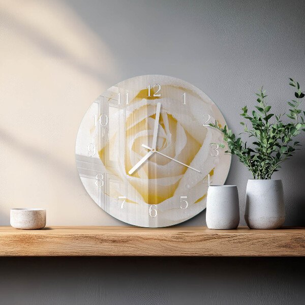 Horloge ronde Rose