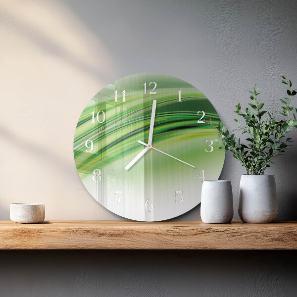Horloge ronde Art abstrait