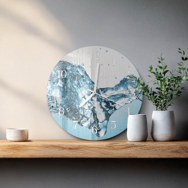 Horloge ronde Eau