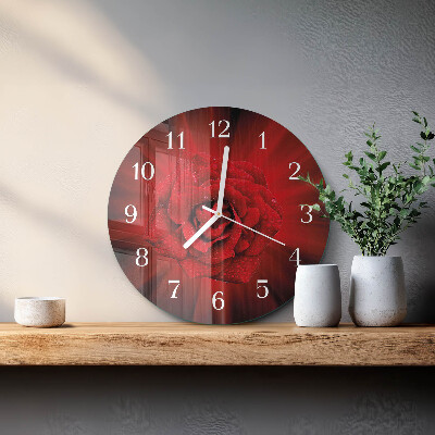 Horloge ronde Rose