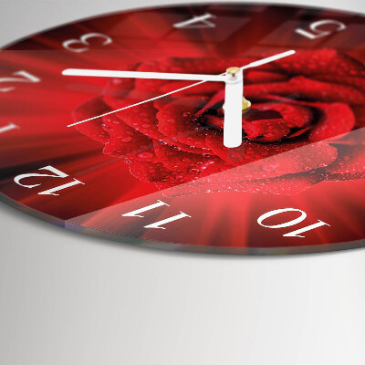 Horloge ronde Rose