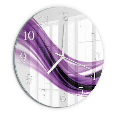 Horloge ronde Art abstrait