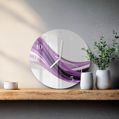 Horloge ronde Art abstrait