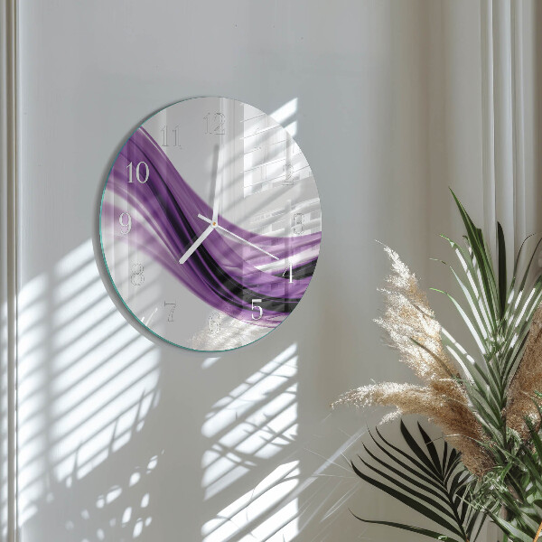 Horloge ronde Art abstrait