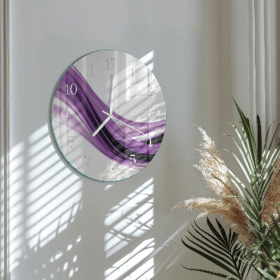 Horloge ronde Art abstrait