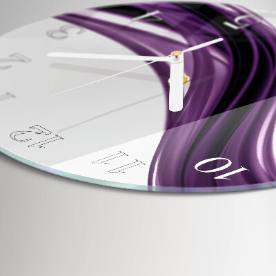 Horloge ronde Art abstrait