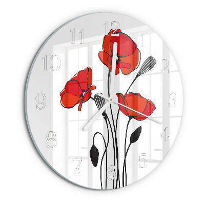 Horloge ronde Pavot
