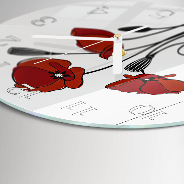 Horloge ronde Pavot