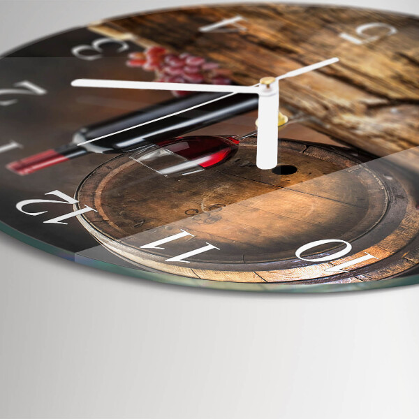 Horloge ronde Raisins pour le vin