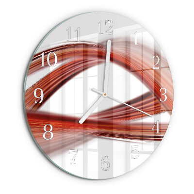 Horloge ronde Lignes abstraites