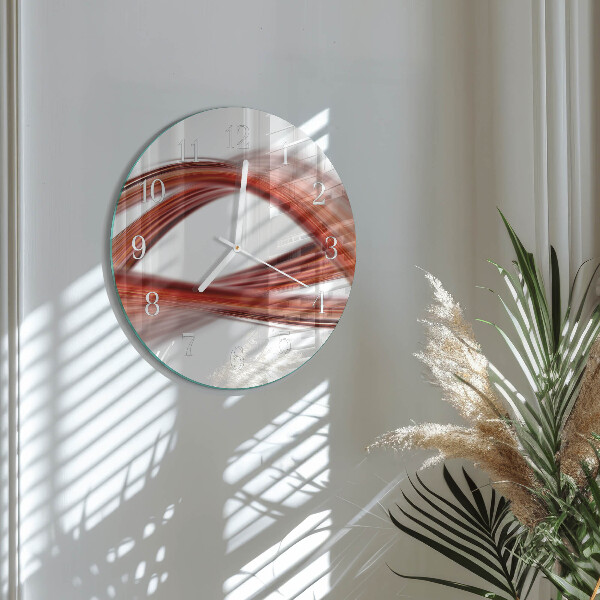 Horloge ronde Lignes abstraites