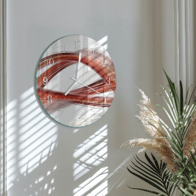 Horloge ronde Lignes abstraites
