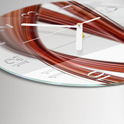 Horloge ronde Lignes abstraites