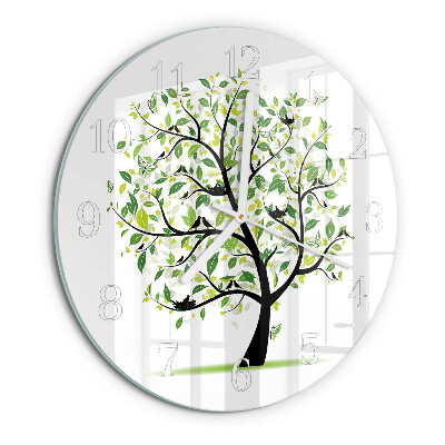 Horloge ronde Arbre