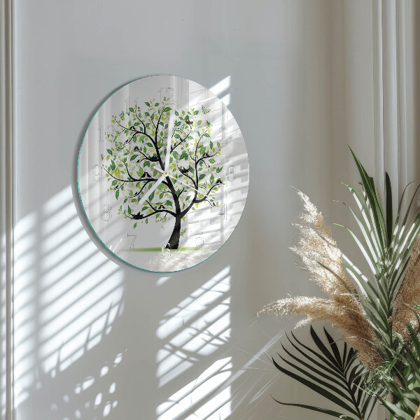 Horloge ronde Arbre