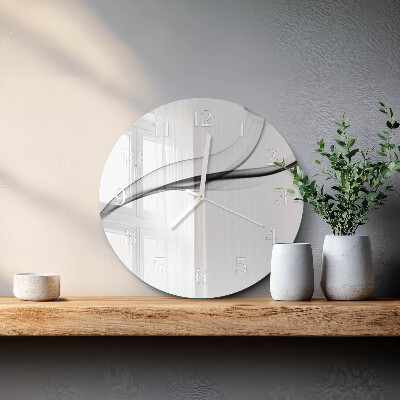 Horloge ronde Fumée abstraite