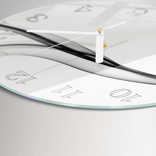 Horloge ronde Fumée abstraite