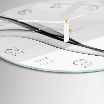 Horloge ronde Fumée abstraite