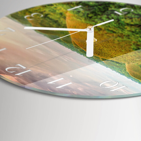 Horloge ronde Paysage