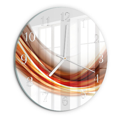 Horloge ronde Lignes abstraites