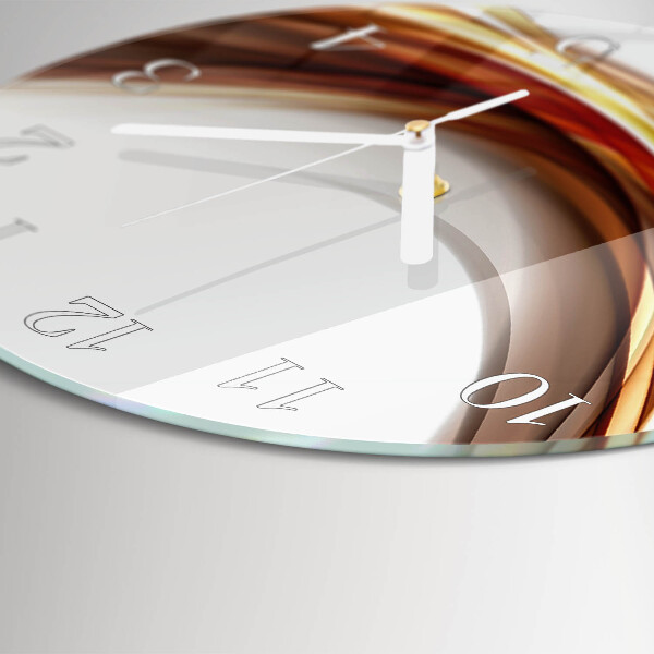 Horloge ronde Lignes abstraites