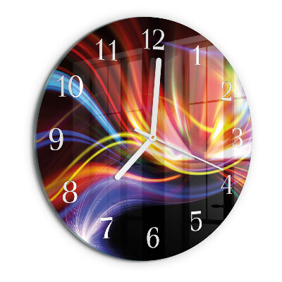 Horloge ronde Art abstrait