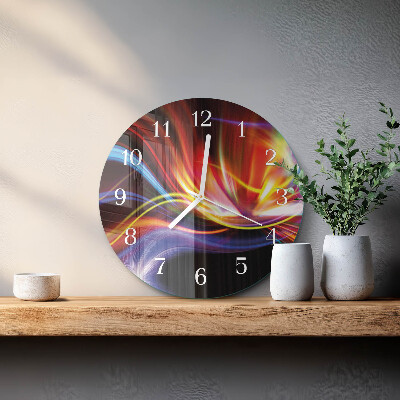 Horloge ronde Art abstrait
