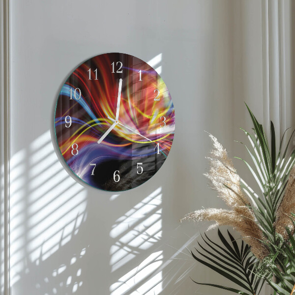 Horloge ronde Art abstrait