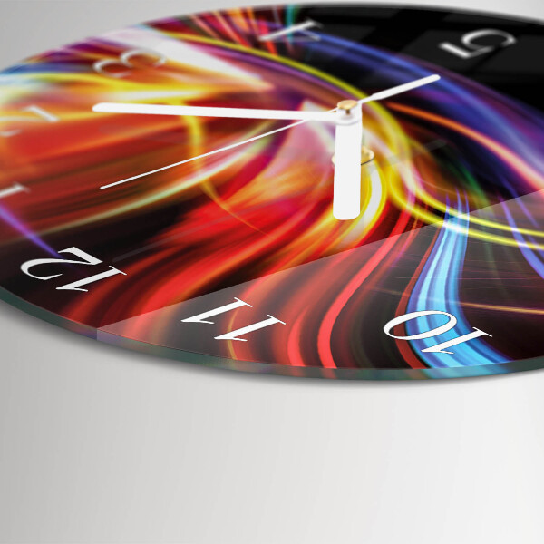 Horloge ronde Art abstrait