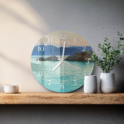 Horloge ronde Île de la Mer