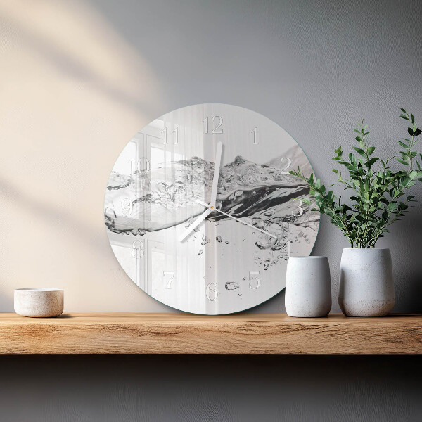 Horloge ronde Eau