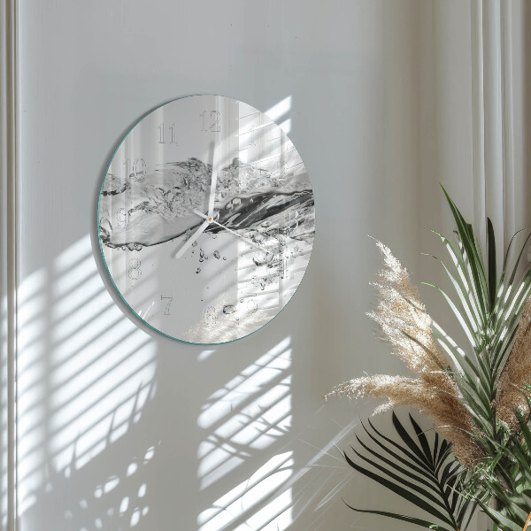 Horloge ronde Eau