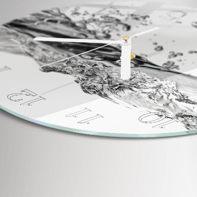 Horloge ronde Eau