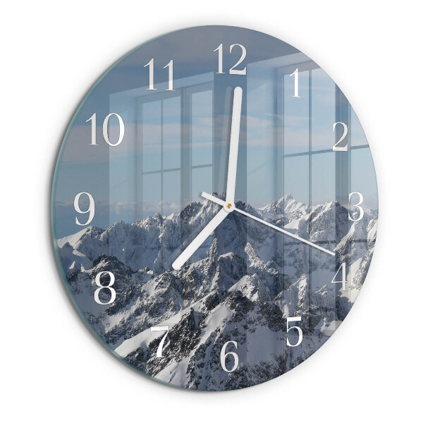Horloge ronde Montagnes