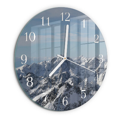 Horloge ronde Montagnes