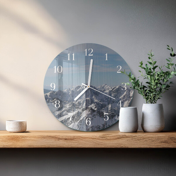 Horloge ronde Montagnes
