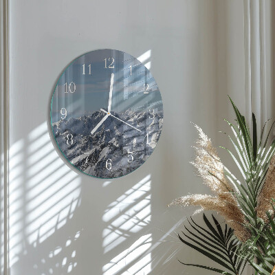 Horloge ronde Montagnes
