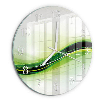 Horloge ronde Lignes abstraites
