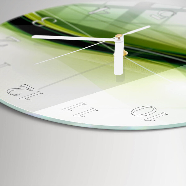 Horloge ronde Lignes abstraites