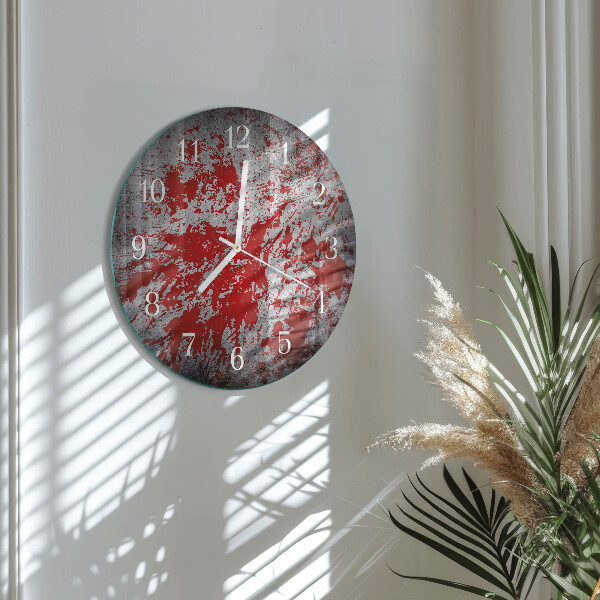 Horloge ronde Taches
