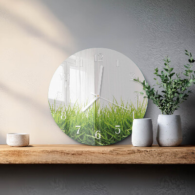 Horloge ronde Herbe