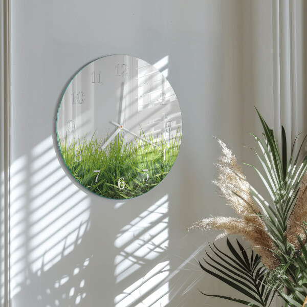 Horloge ronde Herbe