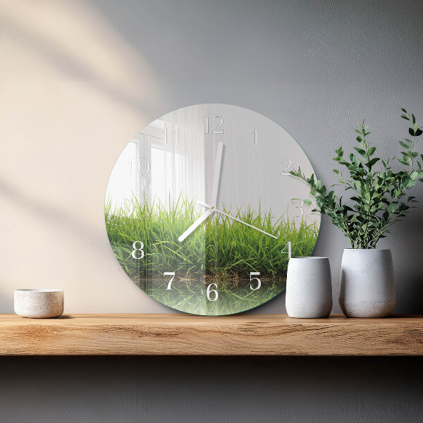Horloge ronde Herbe