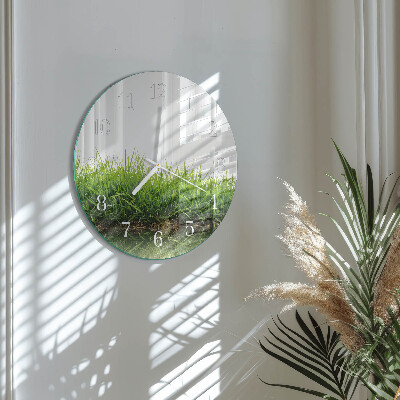 Horloge ronde Herbe
