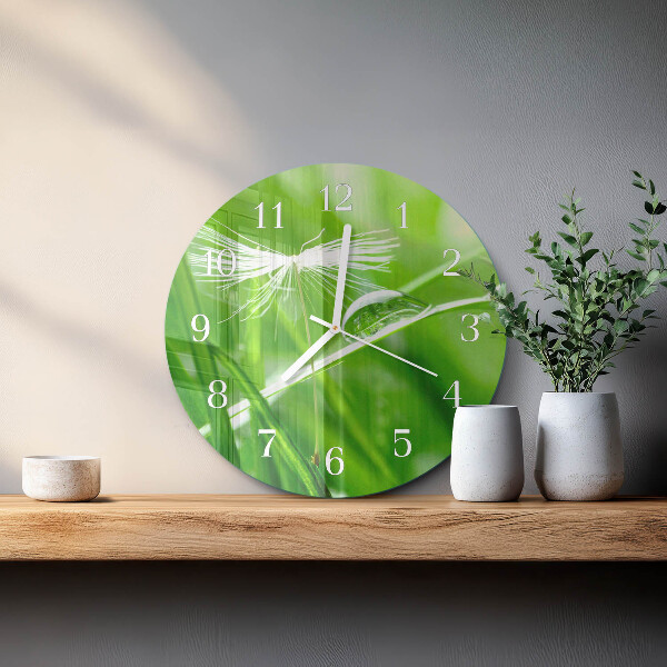 Horloge ronde Herbe