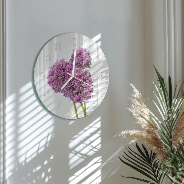 Horloge ronde Fleur