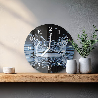 Horloge ronde Eau
