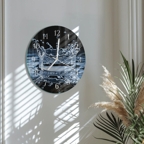 Horloge ronde Eau
