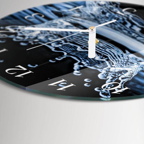 Horloge ronde Eau