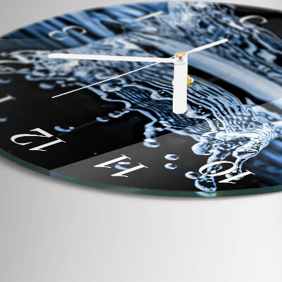 Horloge ronde Eau